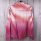 L Striped quarter zip pullover