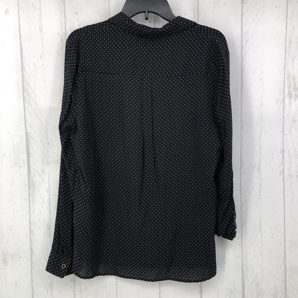 M Polka dot button down l/s top