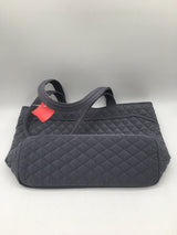 quilted zip top tote