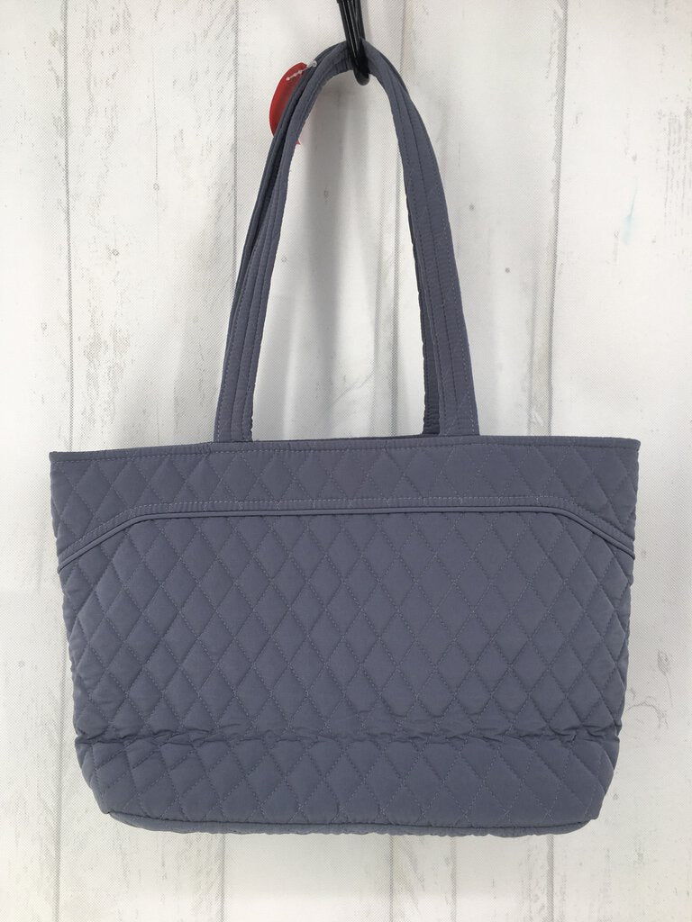 quilted zip top tote