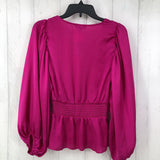 XS Silky v-neck l/s top