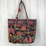 toggle paisley tote