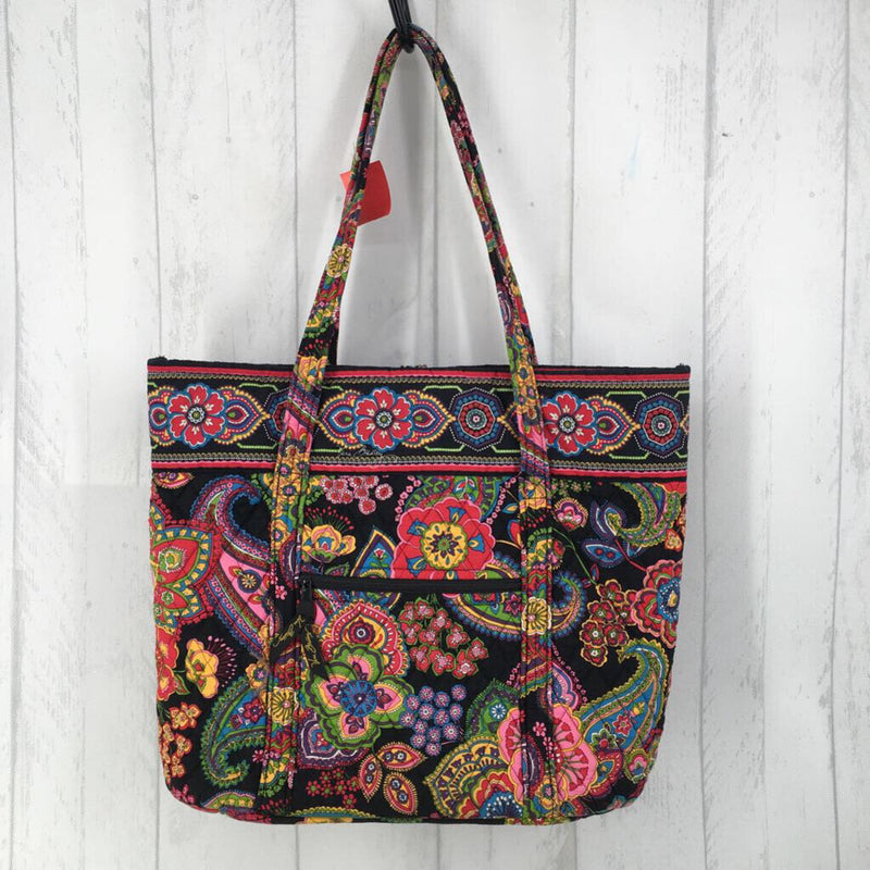 toggle paisley tote