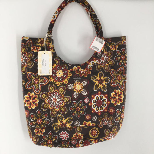 ring snap flower print bag