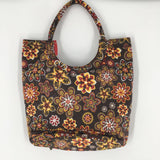 ring snap flower print bag