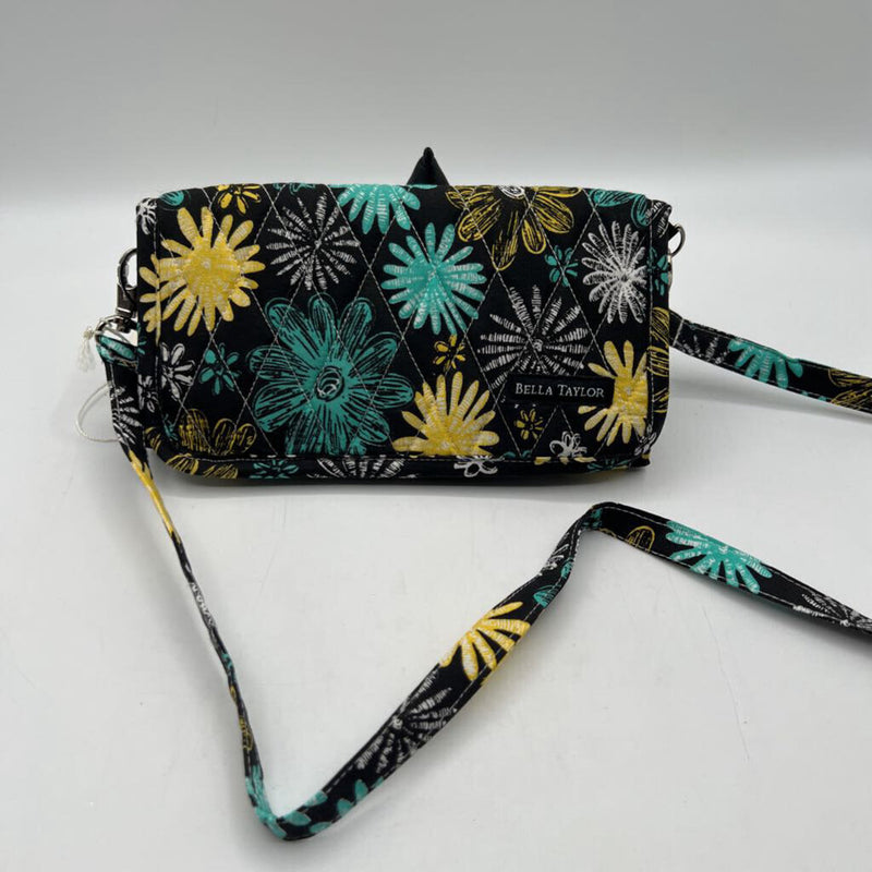 flower print tri-fold wallet