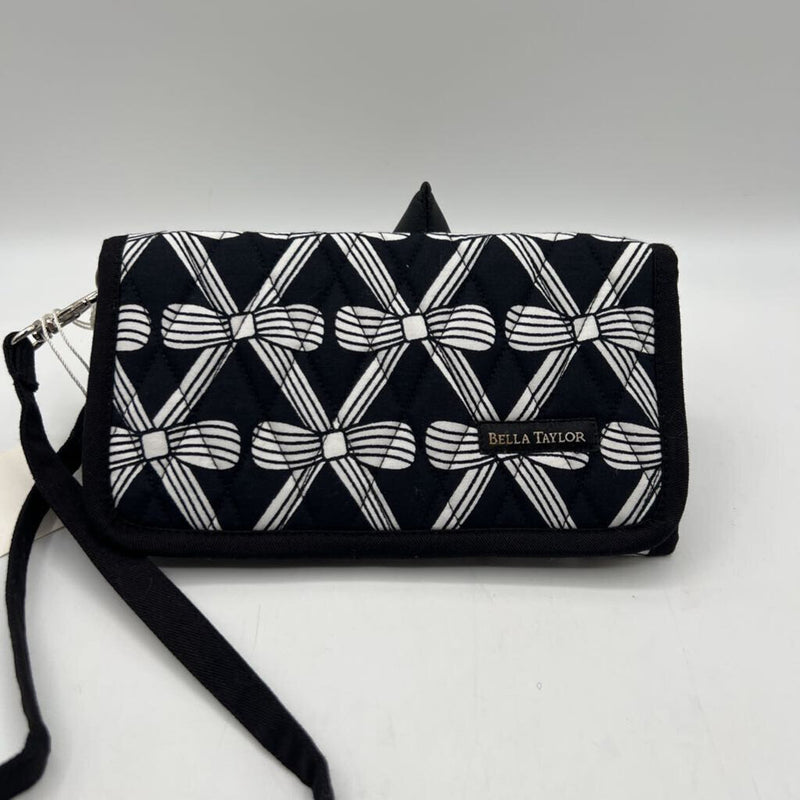 bow print tri-fold wallet