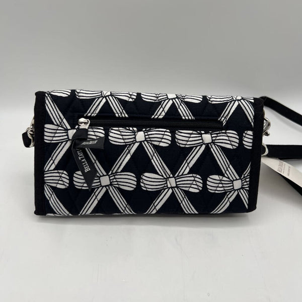 bow print tri-fold wallet