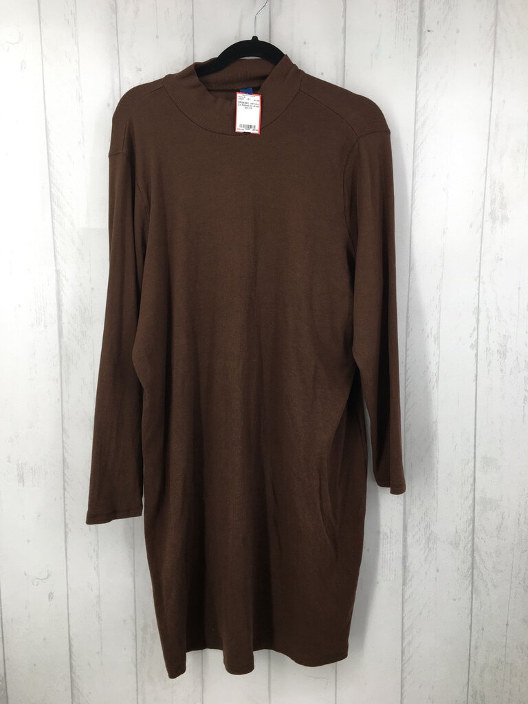 2X Ribbed l/s dress