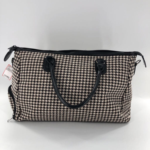 Houndstooth duffel bag