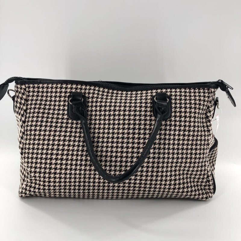 Houndstooth duffel bag