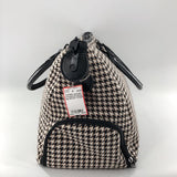 Houndstooth duffel bag