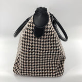 Houndstooth duffel bag