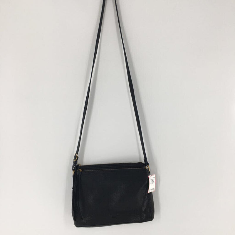 Leather 3 compartment crossbody