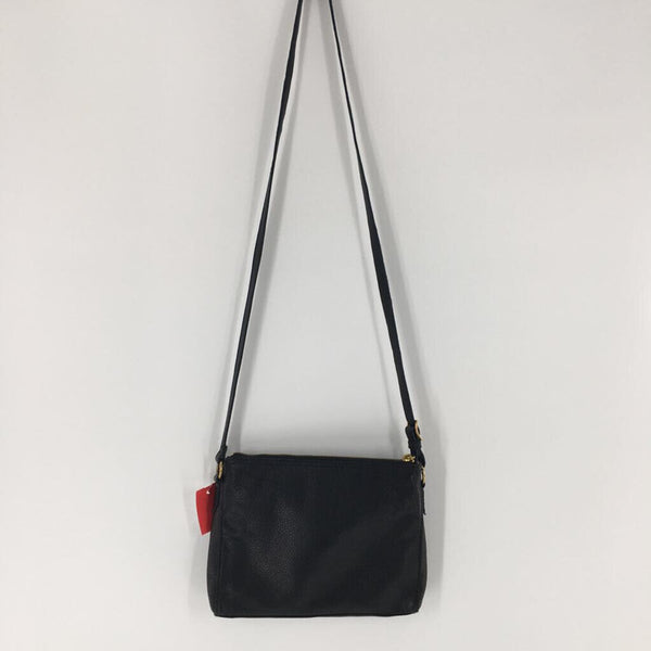 Leather 3 compartment crossbody