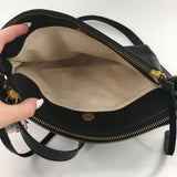 Leather 3 compartment crossbody