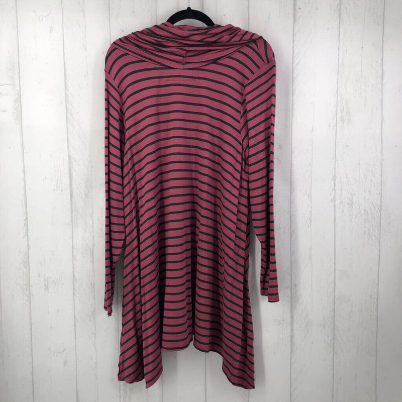 1x l/s stripe cowl neck tunic