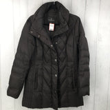 L Quilted nylon coat