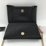 R389 bow rhinestone flap crossbody