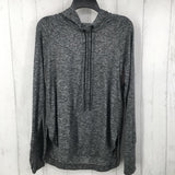 M Marled hooded l/s top