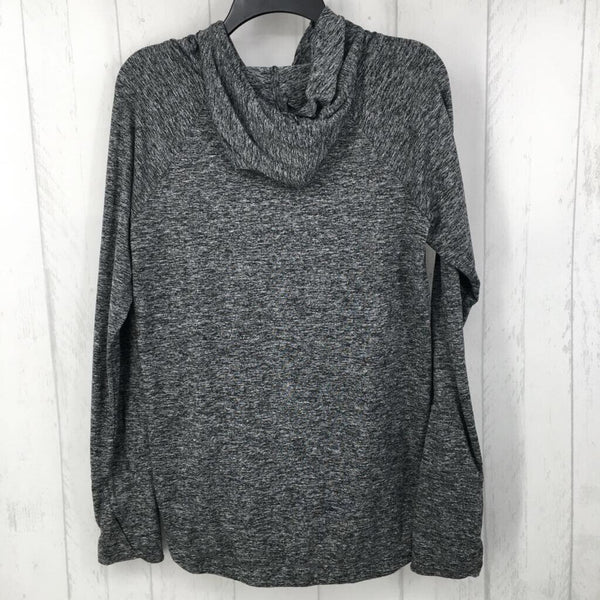 M Marled hooded l/s top