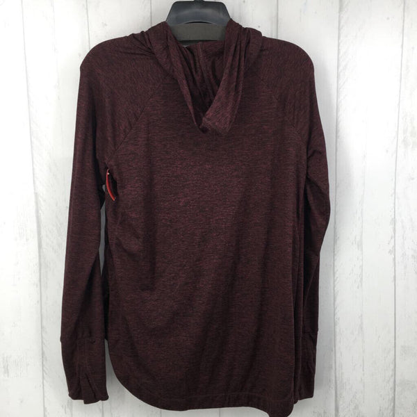 M Marled hooded l/s top