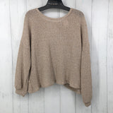 M l/s open back sweater