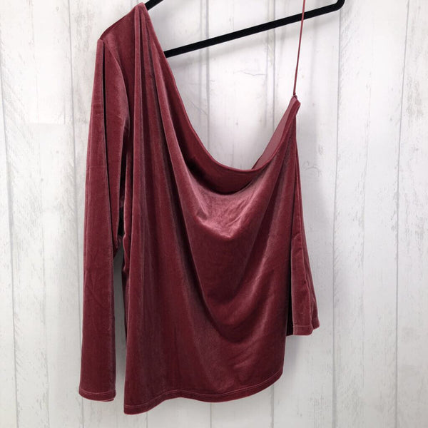 4X Velvet off shoulder top