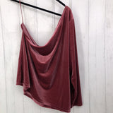 4X Velvet off shoulder top