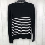 M Striped w kitty cats sweater