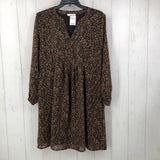 M Printed l/s dress