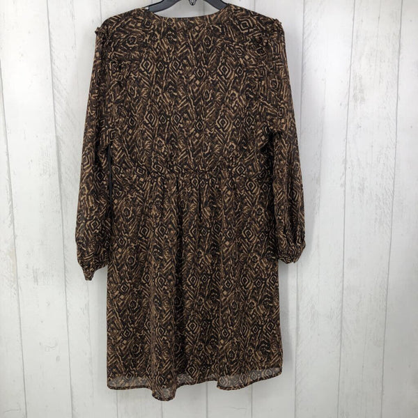 M Printed l/s dress