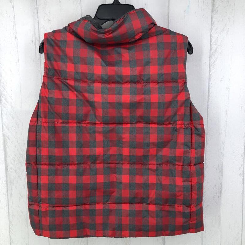 M Plaid quilted vest