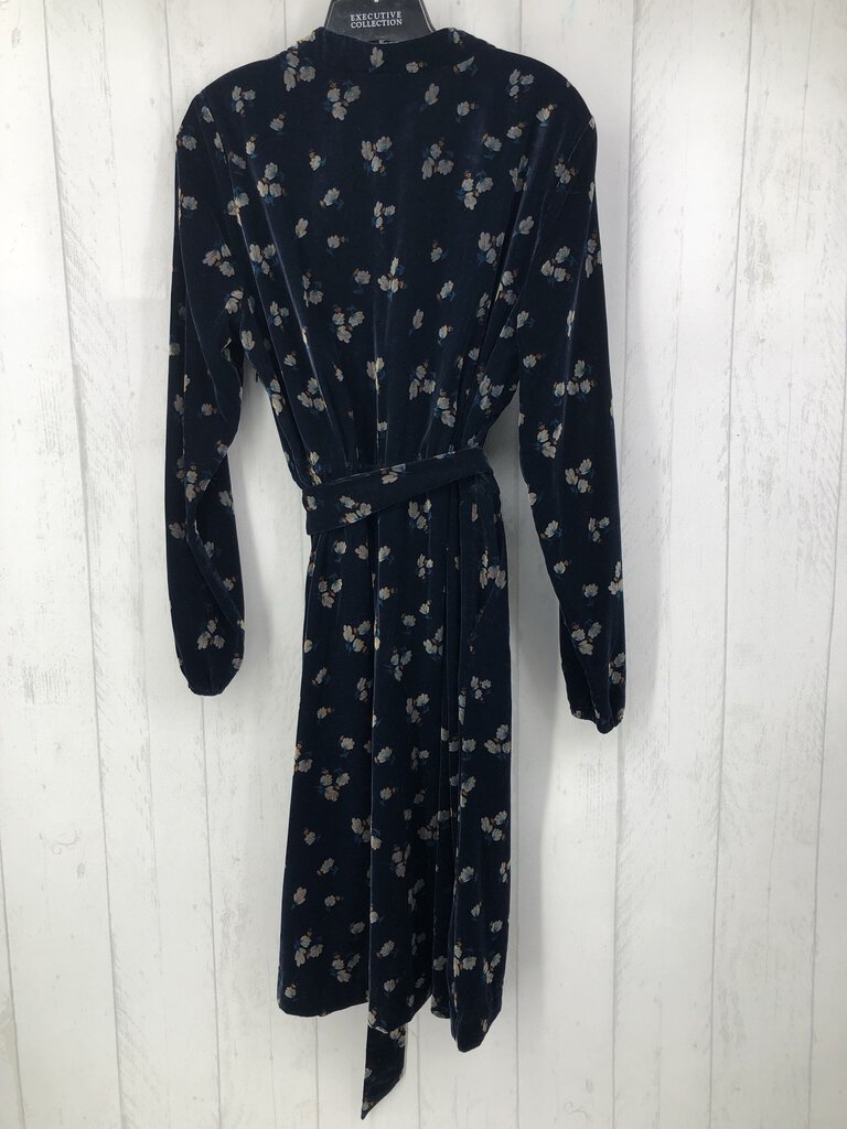 M Velvet flo print l/s dress