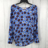 S Flo print l/s top