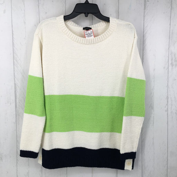 M Colorblock crewneck sweater