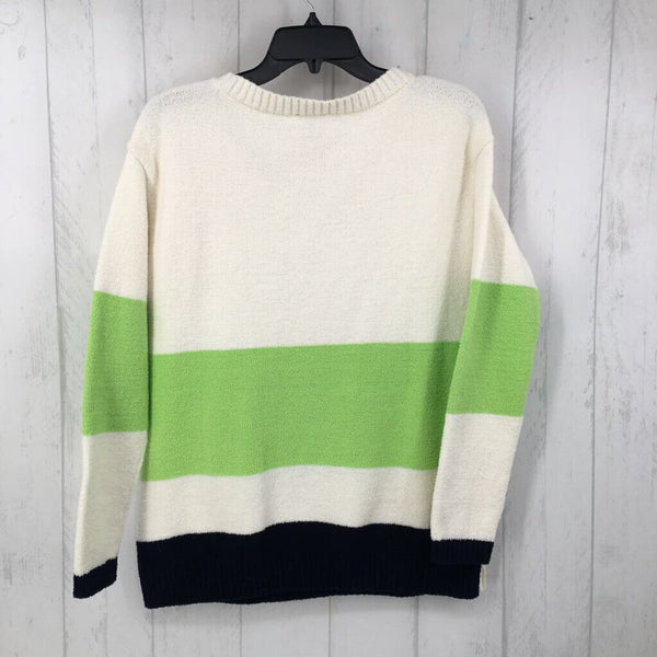 M Colorblock crewneck sweater