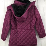 M Faux fur lined quilted coat