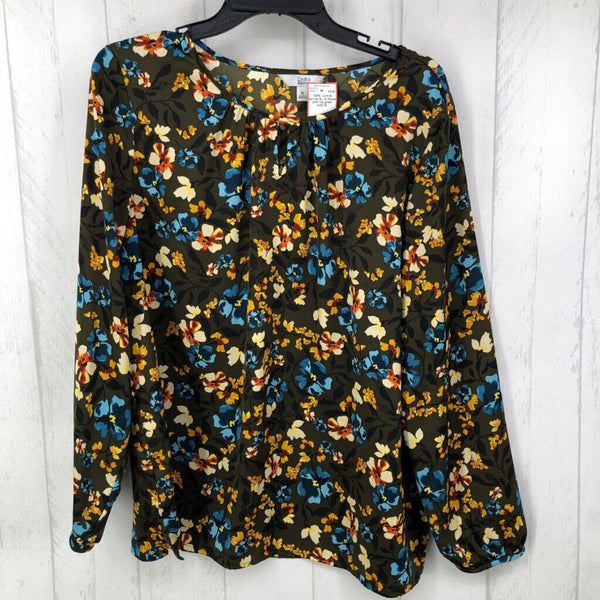 XL l/s flower print top