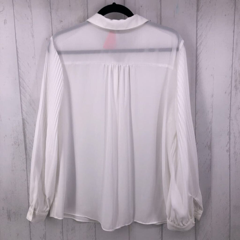 XXL pleated l/s button shirt