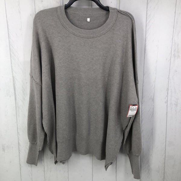 XL l/s side slit sweater