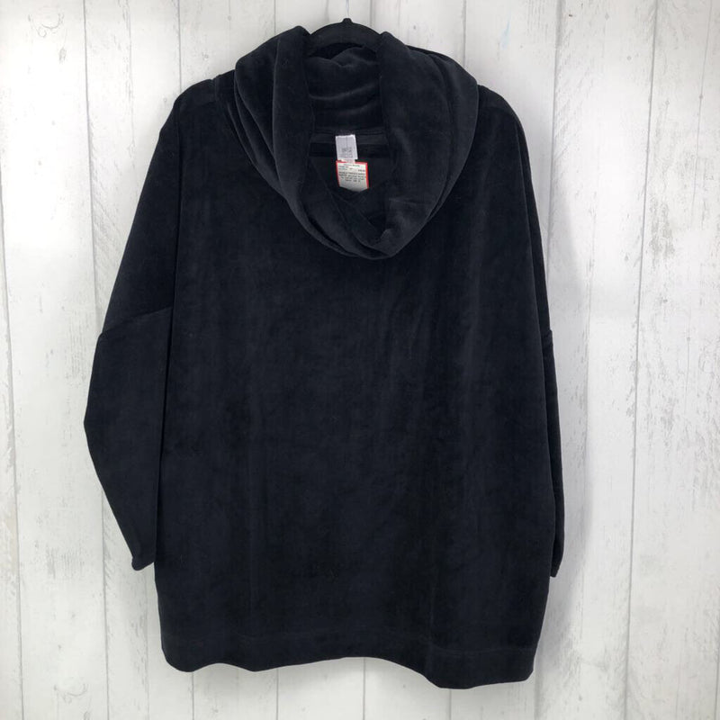 1x velvet l/s cowl neck