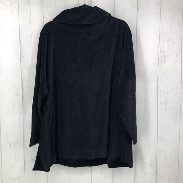 1x velvet l/s cowl neck