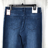 10 high rise straight ankle jeans