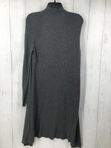 L Ribbed long cardigan