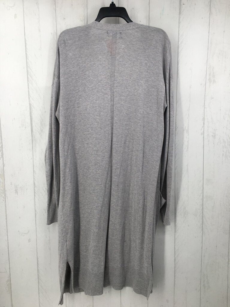 L-tall Long gray cardigan