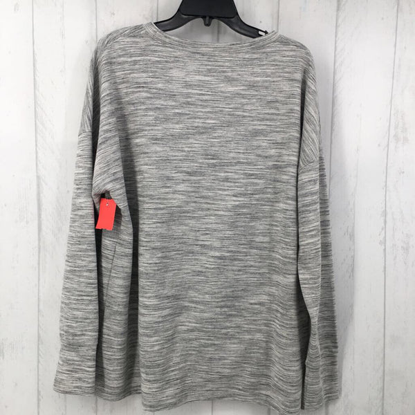 XL Marled side tie sweatshirt