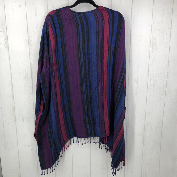 XL/1x stripe fringe wrap