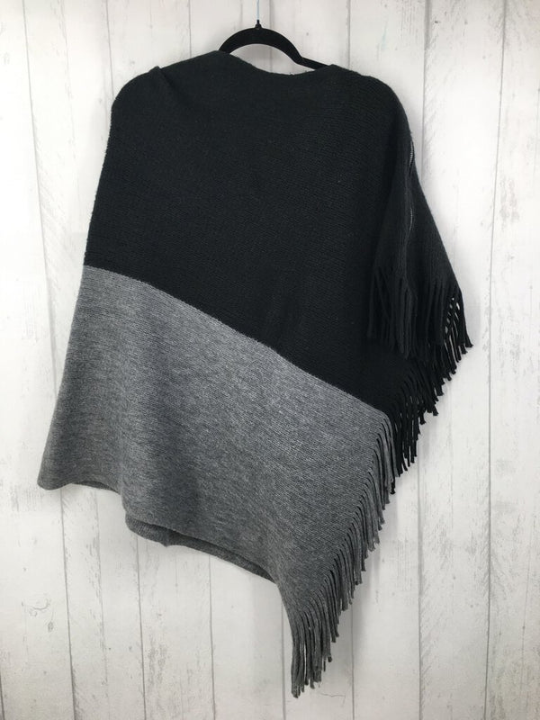 O/S Fringe poncho