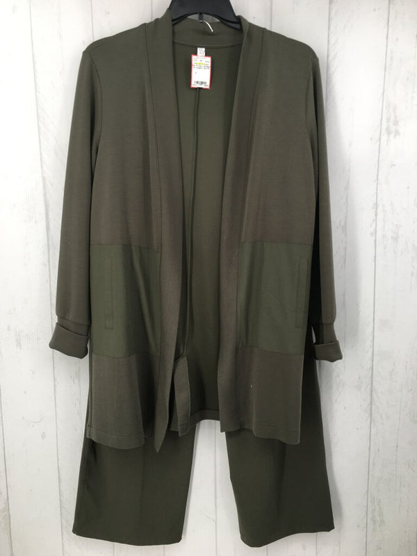 2pc M open cardigan w/ joggers